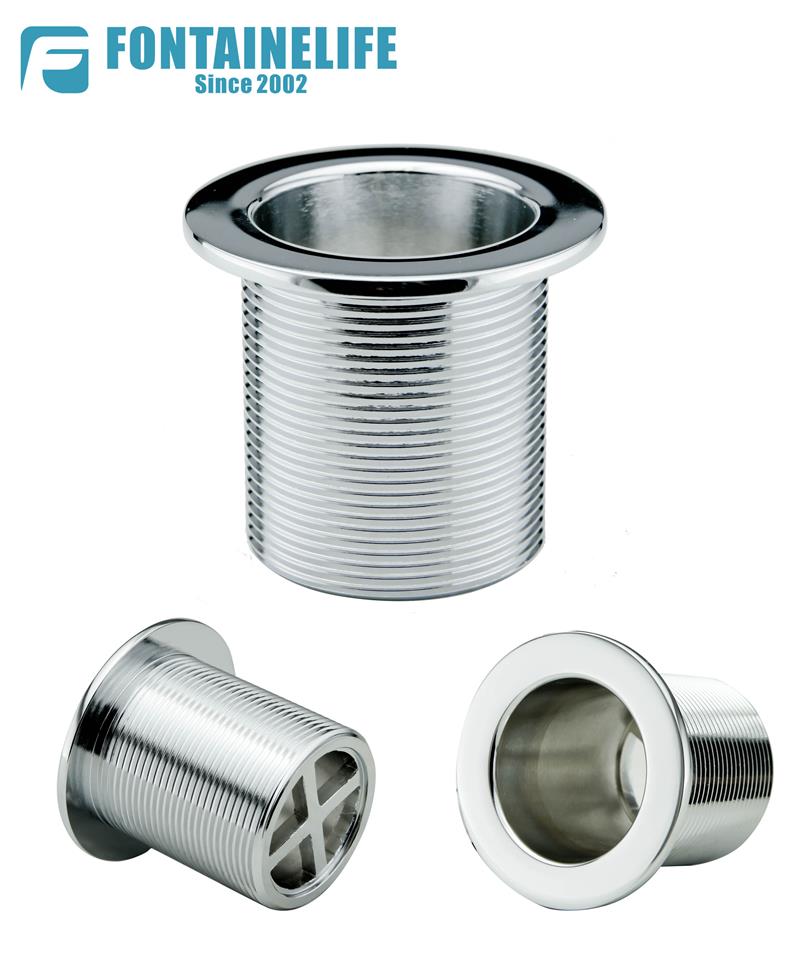 1-1/2" استنزاف نحاس كروم NPS
